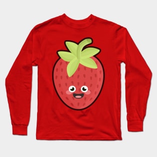 Kawaii Strawberry Long Sleeve T-Shirt